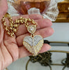 Angel Wings Heart Necklace - Gold - Image #3
