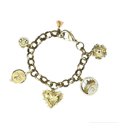 Verona 5 Charm Bracelet - Gold - Image #1