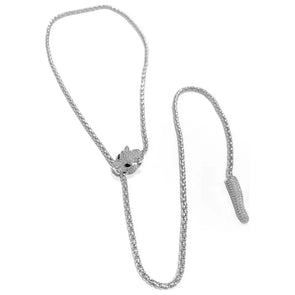 Naples Lariat Necklace - Silver - Image #1