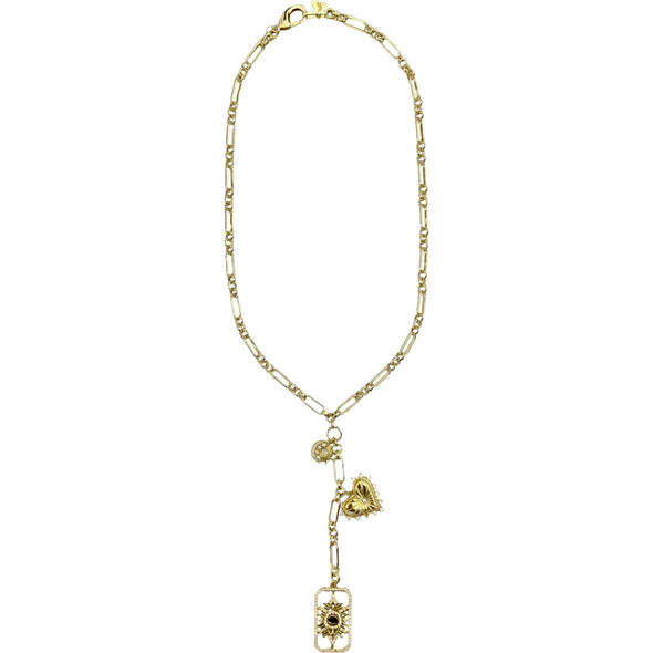 Verona Lariat Necklace - Gold - Image #3