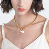 Stay Classy and Sassy Pearl Necklace - Silver - Image #2