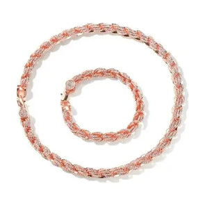 Rope Necklace - Rose Gold