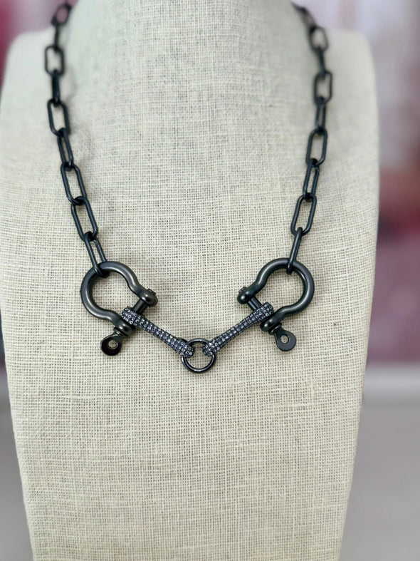 Saddle Necklace - Black - Image #3