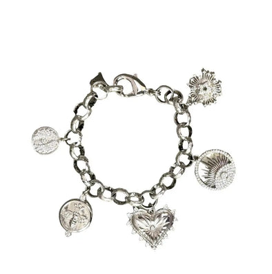 Verona 5 Charm Bracelet - Silver - Image #1