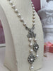 Daisy Pearl Lariat Necklace