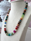 Multi Agate Stone Necklace