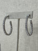 Set Her Apart Swarovski Crystal Hoops - White