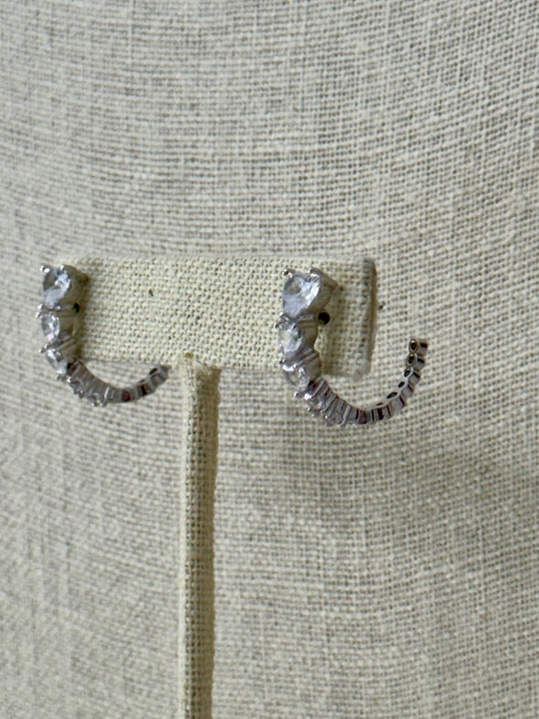 Sweet Seduction Petite Hoops - Silver