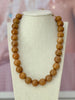 Innate Polish Golden Jade Stone Necklace
