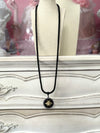 Black Jewel Queen Bee Long Necklace