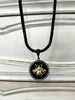 Black Jewel Queen Bee Long Necklace