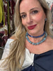 She Simply Is:  Swarovski Crystal Hoops - Blues