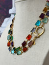 Gemstone Necklace - Gold