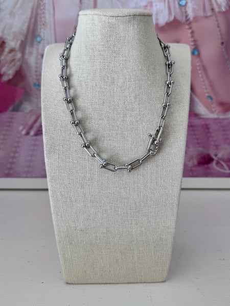 Link Silver Necklace