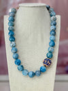 She Simply Is:  Swarovski Crystal Hoops - Blues