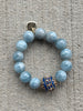 She Simply Is:  Swarovski Crystal Hoops - Blues