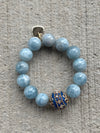 She Simply Is:  Swarovski Crystal Hoops - Blues