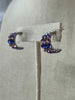 She Simply Is: Swarovski Crystal Hoops - Lavendar