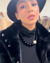 RARELEY GOSSIPED - BLACK ONYX NECKLACE