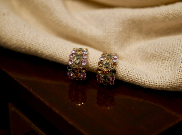 She Simply Is Swarovski Earrings - Earth Tones
