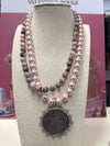 Victory Angel Necklace - Pink Pearl