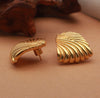 Retro Swirl Earrings - Gold