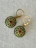 Blossom Swarovski Crystal Earrings - Green