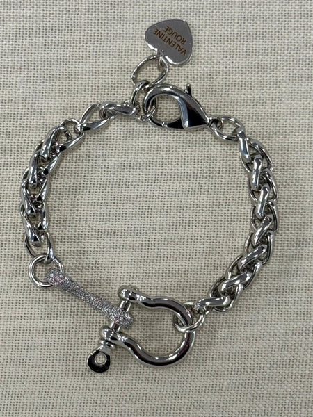 Horse Bit Bracelet - Silver - Image #1