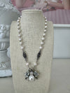 Bataglia Pearl Necklace - Silver - Image #2