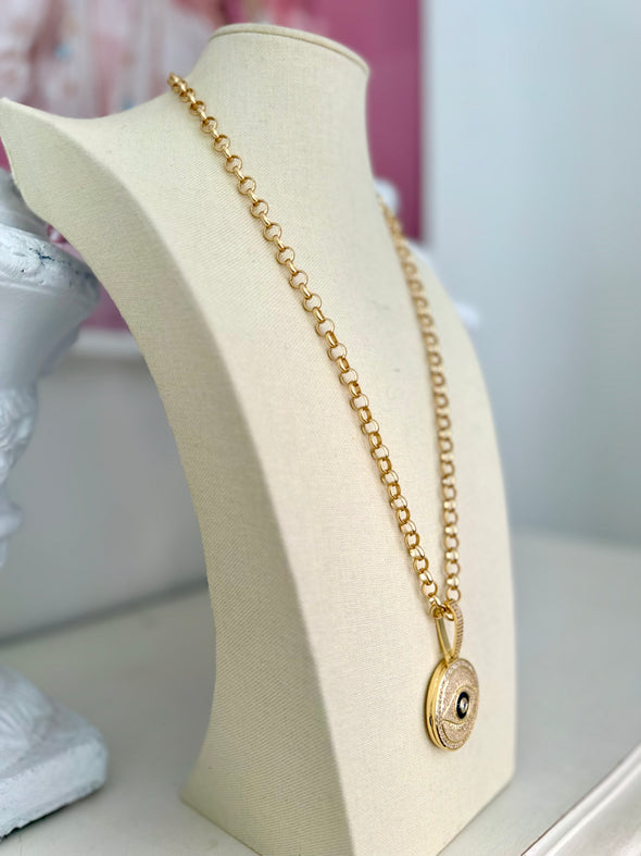 Evil Eye Protection Necklace - Gold