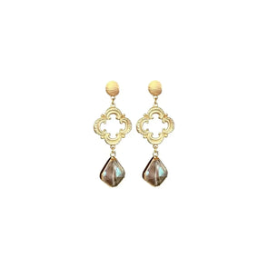 Clover Gold Earrings - Image #1
